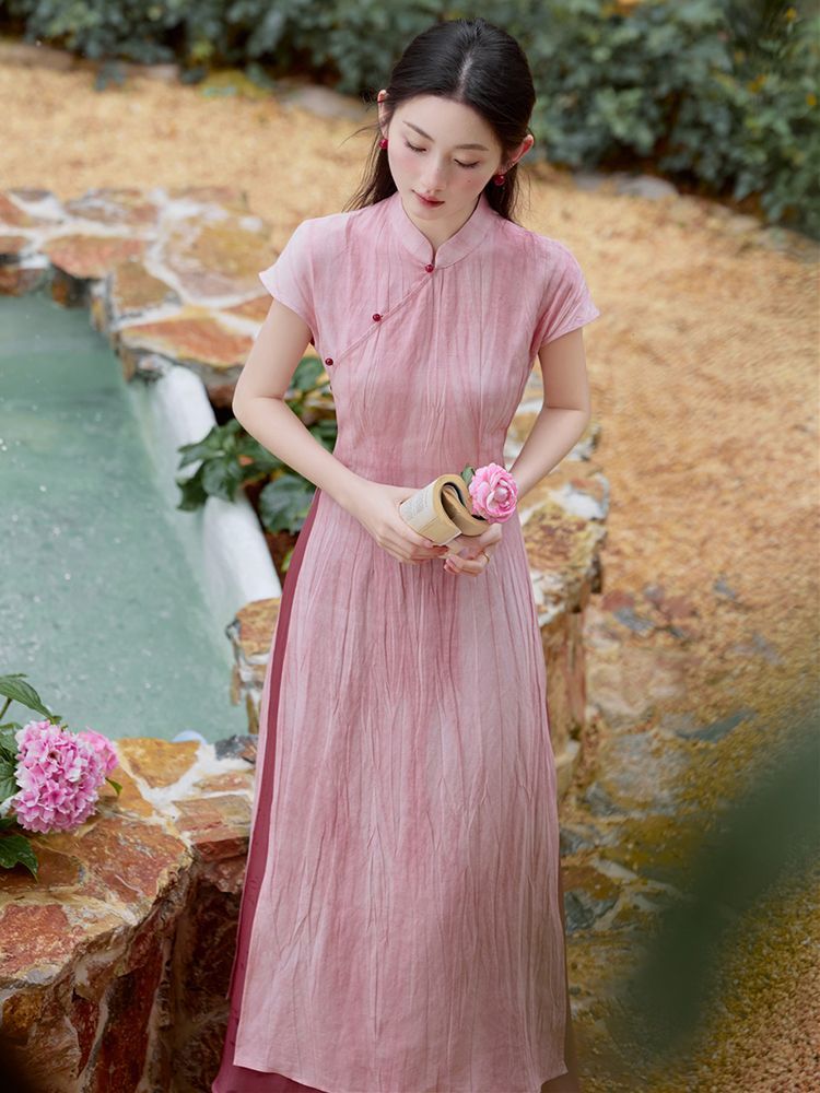 Spring summer vietnam aodai ch - Ao Dai Vietnam Dress 评论和价格
