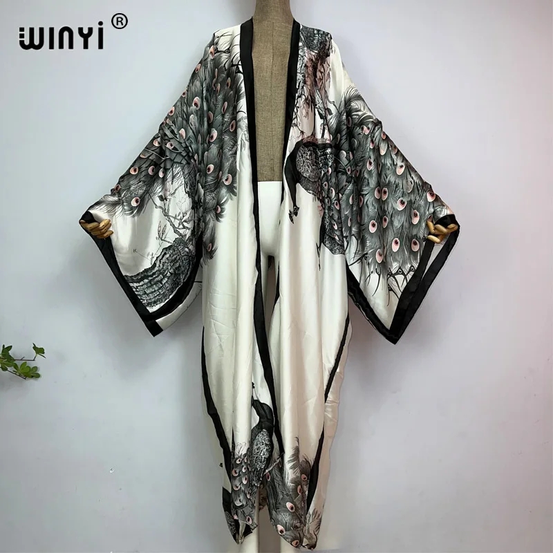 WINYI Summer Classic peacock p - Kaftan Women Boho 评论和价格
