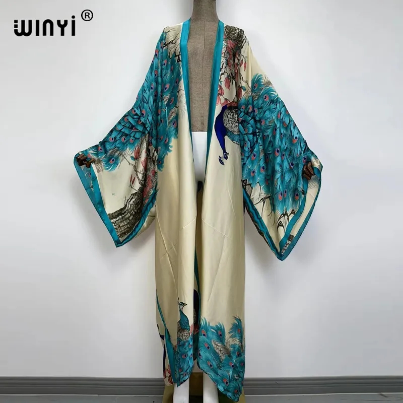 WINYI Summer Classic peacock p - Kaftan Women Boho 评论和价格