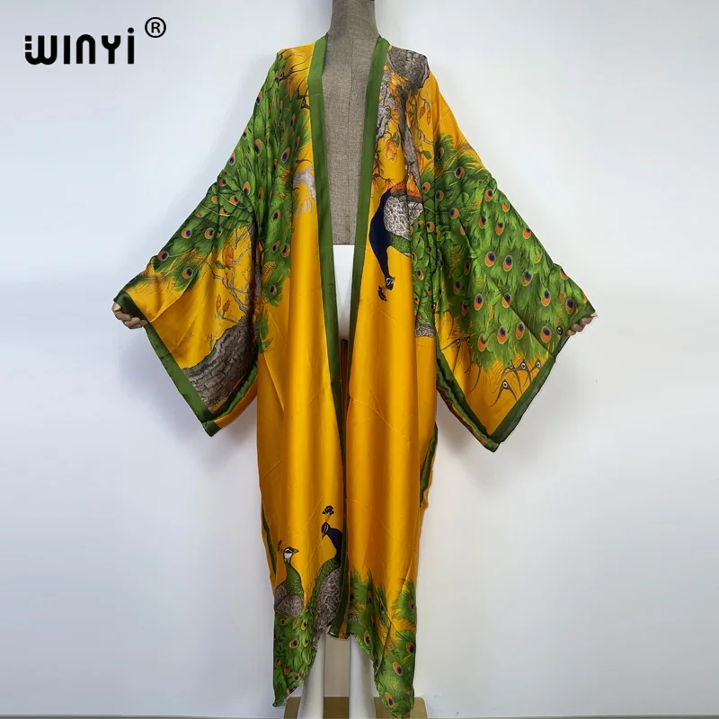 WINYI Summer Classic peacock p - Kaftan Women Boho 评论和价格