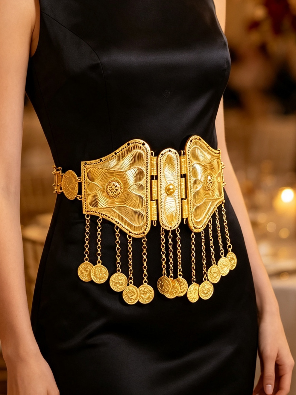 Vintage Golden Coin Tassel Wai - Ethnic Boho Fashion 评论和价格