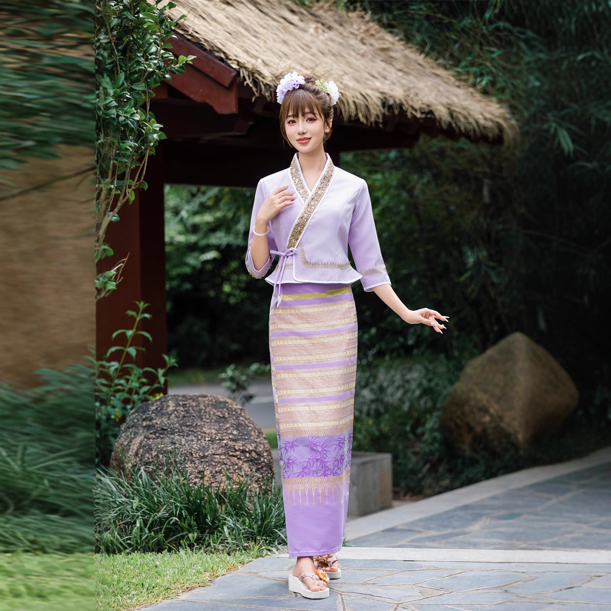 Thailand Myanmar women Dai clo - Batik Sarong Wrap 评论和价格