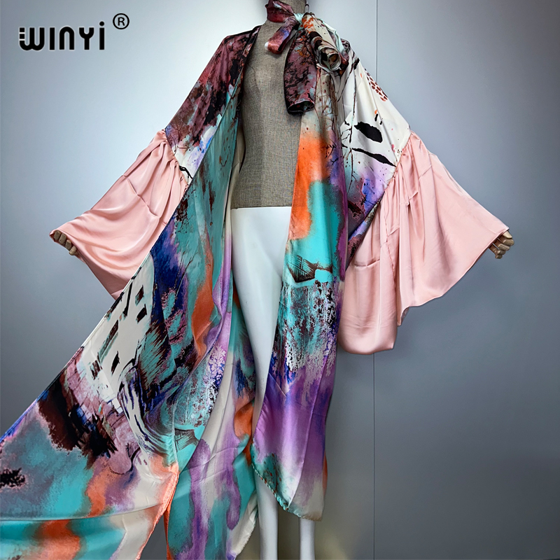 WINYI Summer Kimono party dres - Kaftan Women Boho 评论和价格