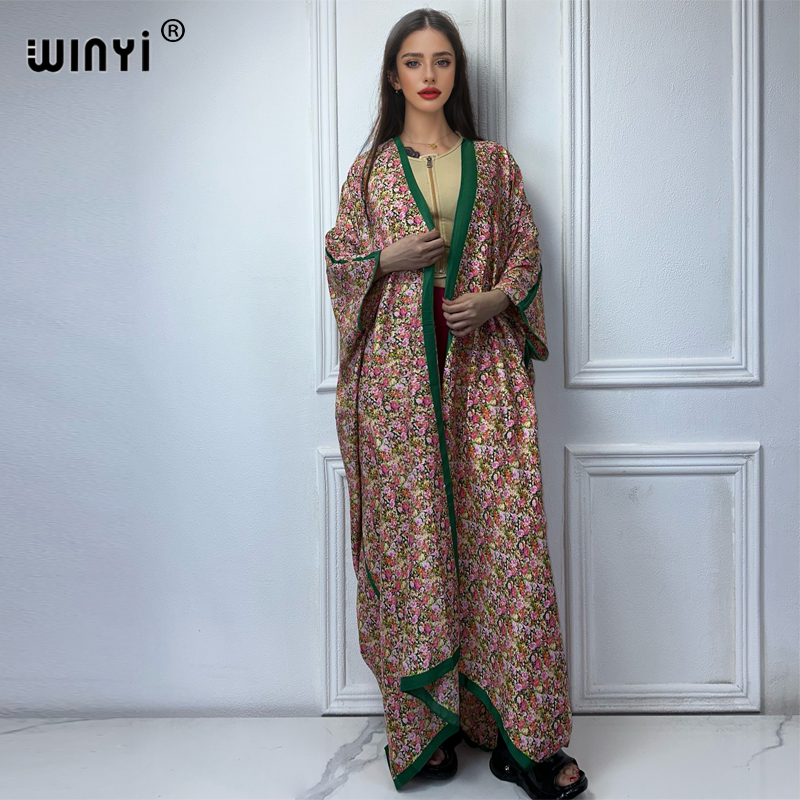 WINYI Kimono Summer sexy print - Kaftan Women Boho 评论和价格