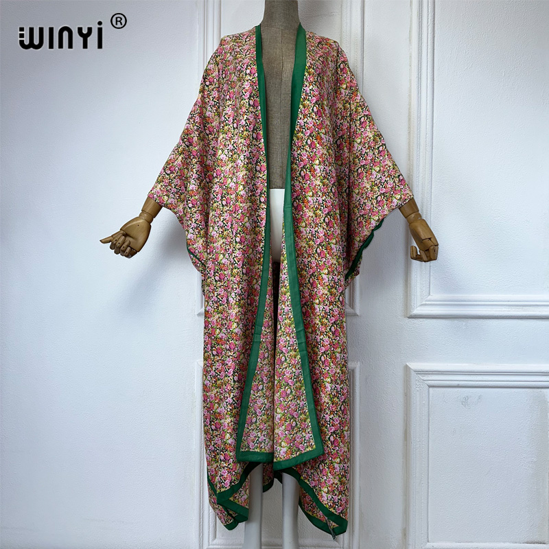 WINYI Kimono Summer sexy print - Kaftan Women Boho 评论和价格