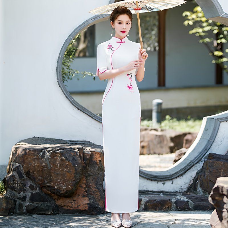 Woman Aodai Vietnam Dress Shor - Ao Dai Vietnam Dress 评论和价格