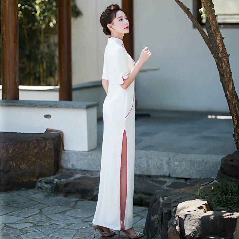 Woman Aodai Vietnam Dress Shor - Ao Dai Vietnam Dress 评论和价格