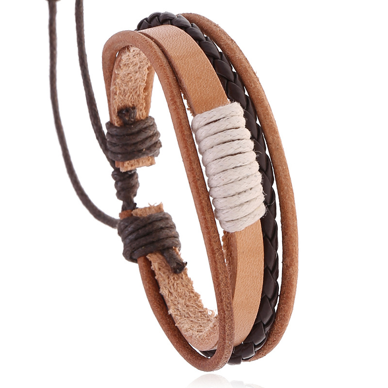 2025 Leather Bracelet Men Bang - Ethnic Fashion Pk 评论和价格
