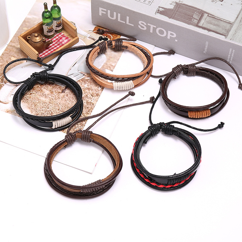 2025 Leather Bracelet Men Bang - Ethnic Fashion Pk 评论和价格