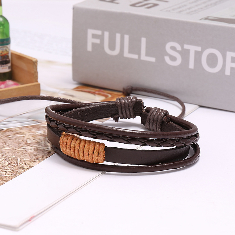 2025 Leather Bracelet Men Bang - Ethnic Fashion Pk 评论和价格