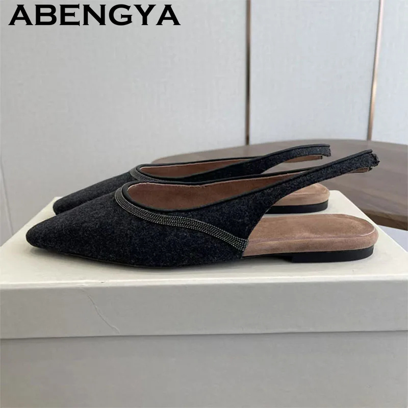 Pointy Toe Flat Heel Sandals f - Ethnic Fashion Walk 评论和价格