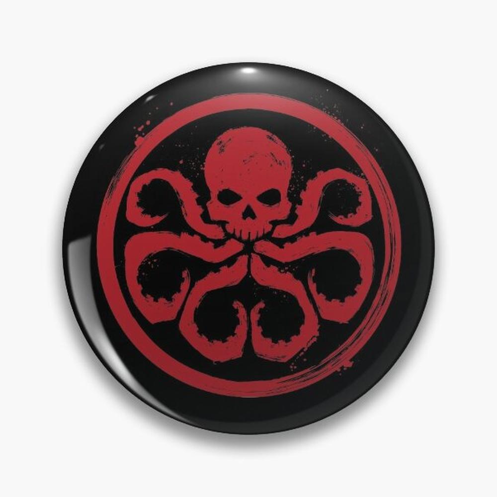 I am hydra Pin Buttons Brooche - Ethnic Modern Fashion 评论和价格