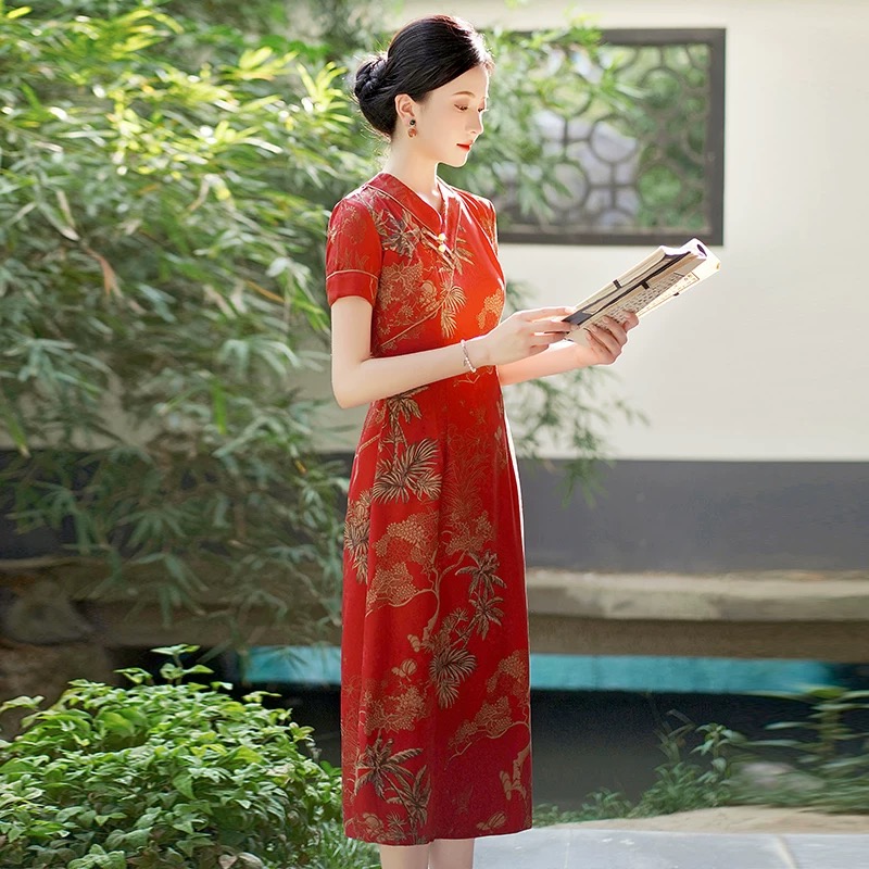 Vietnam Aodai Cheongsam Vintag - Ao Dai Vietnam Dress 评论和价格