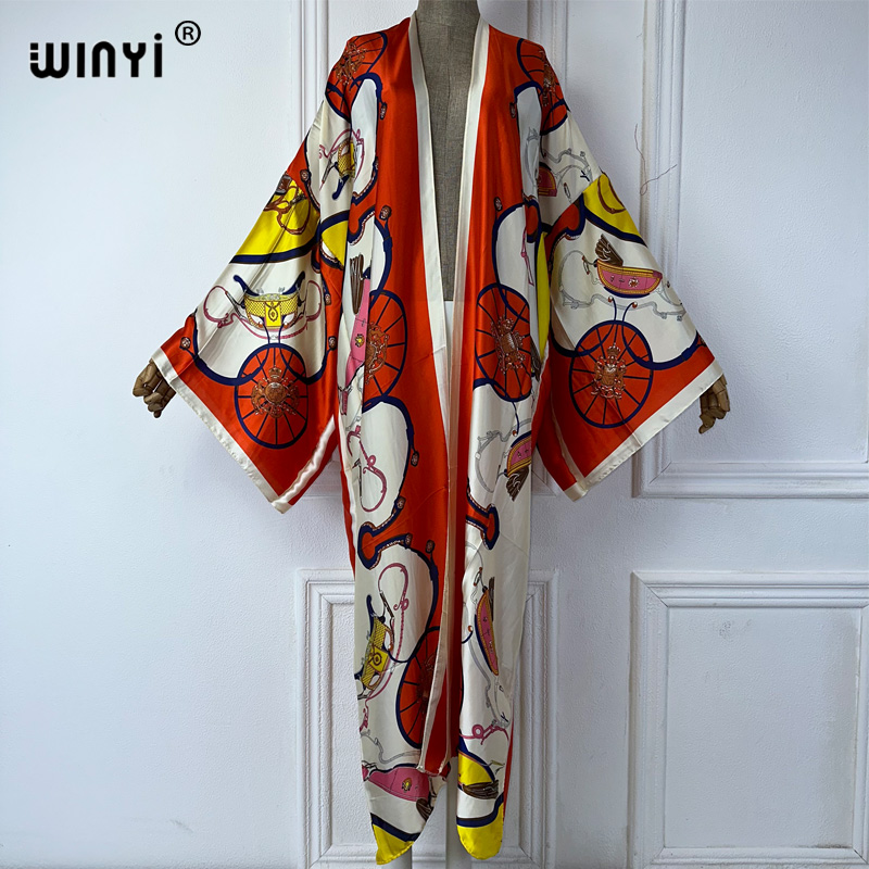 WINYI boho print Kimono Summer - Kaftan Women Boho 评论和价格