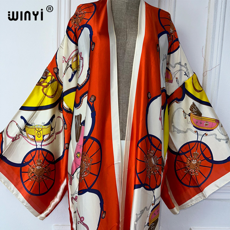 WINYI boho print Kimono Summer - Kaftan Women Boho 评论和价格