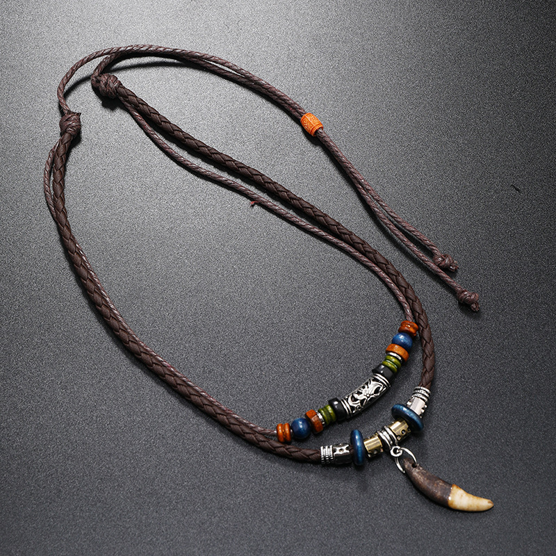 Vintage Ethnic Style Double La - Ethnic Fashion Pk 评论和价格