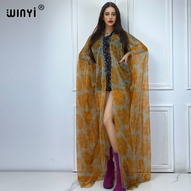 WINYI maxi kimono summer Persp - Kaftan Women Boho 评论和价格