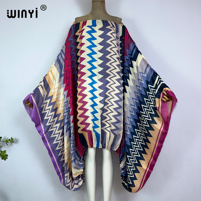 WINYI Women Sexy one Neck maxi - Kaftan Women Boho 评论和价格