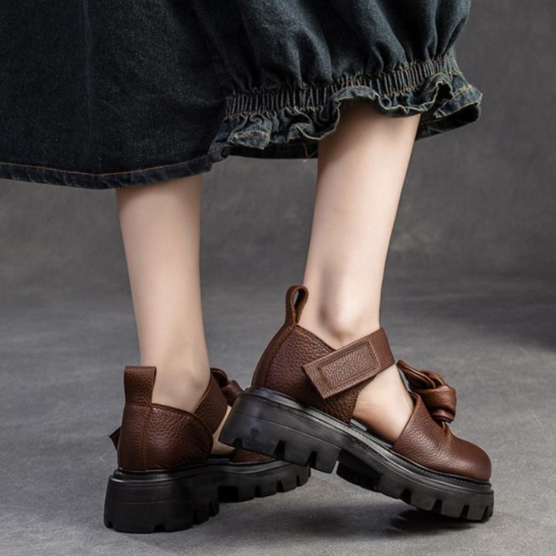 5cm Ethnic Knot Platform Wedge - Ethnic Fashion In 评论和价格