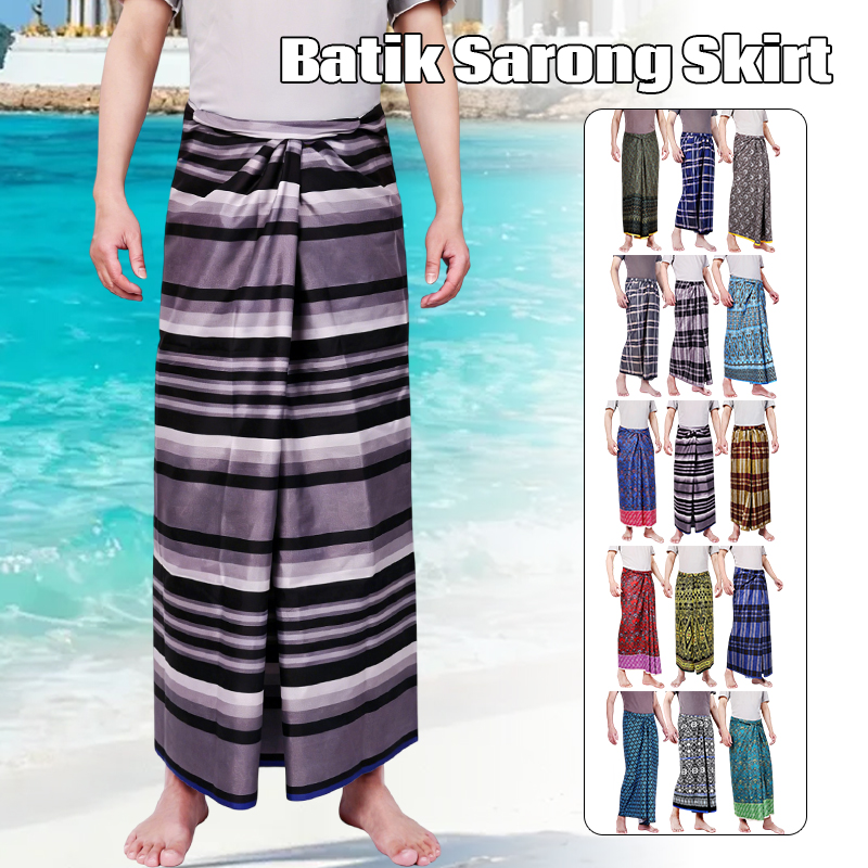 Men Women Batik Sarong Skirt E - Batik Sarong Wrap 评论和价格