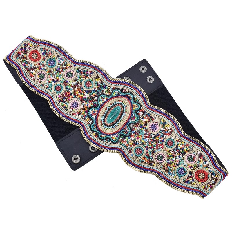 New Bohemian Style Belt Hand-m - Ethnic Boho Fashion 评论和价格