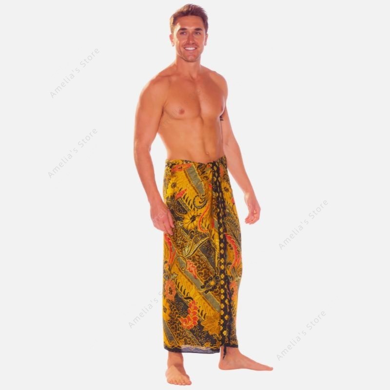 Sarongs Mens Sarong with Tradi - Batik Sarong Wrap 评论和价格