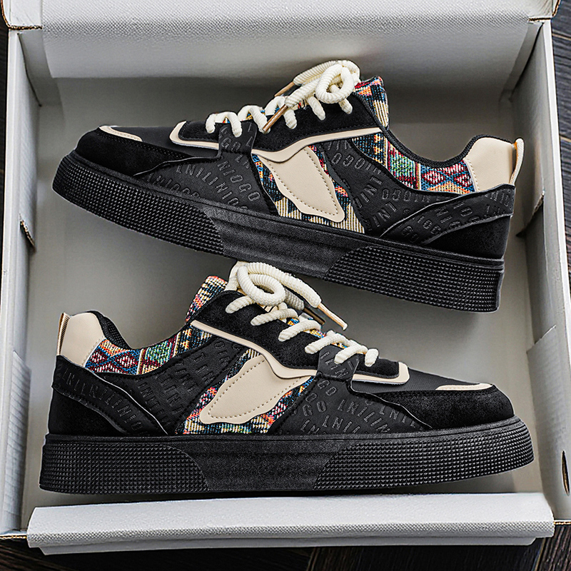 Men's Vintage Patchwork Platfo - Ethnic Modern Fashion 评论和价格