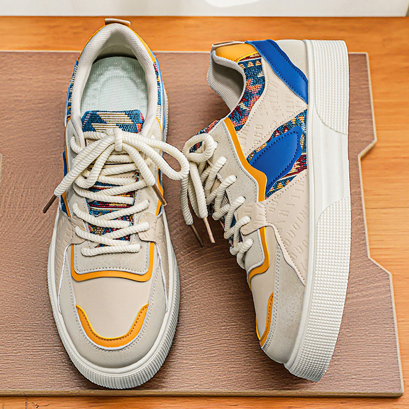 Men's Vintage Patchwork Platfo - Ethnic Modern Fashion 评论和价格