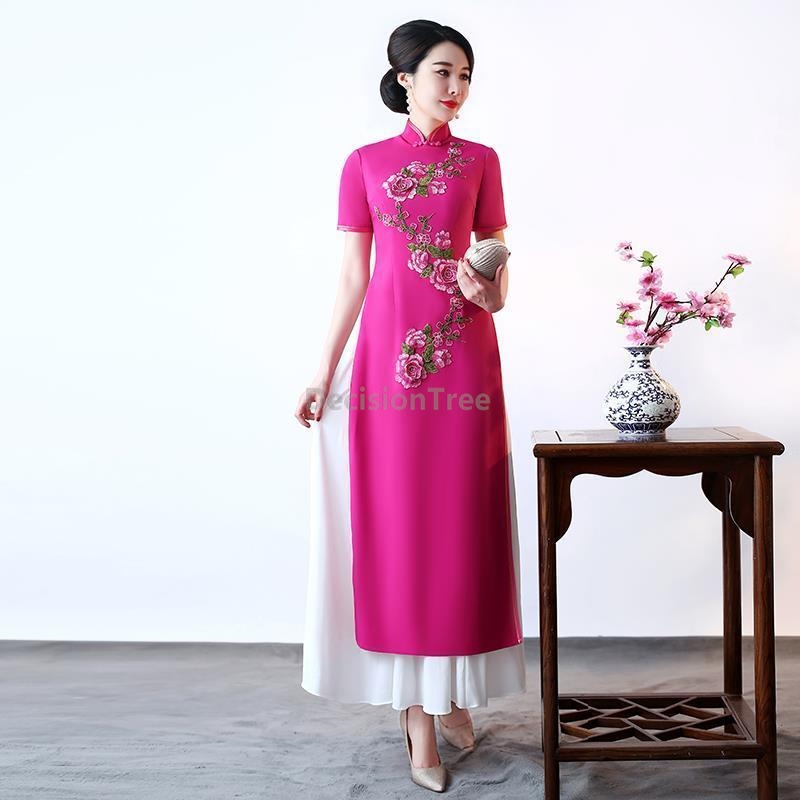 2026 vietnam aodai vintage imp - Ao Dai Vietnam Dress 评论和价格