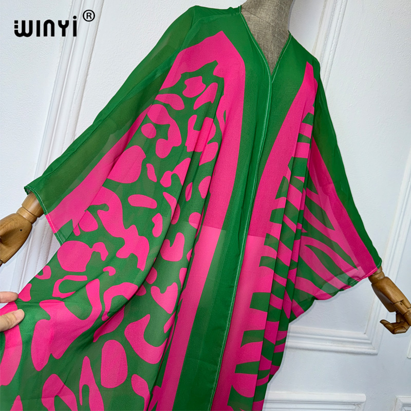 WINYI Africa Bohemia Print Kim - Kaftan Women Boho 评论和价格