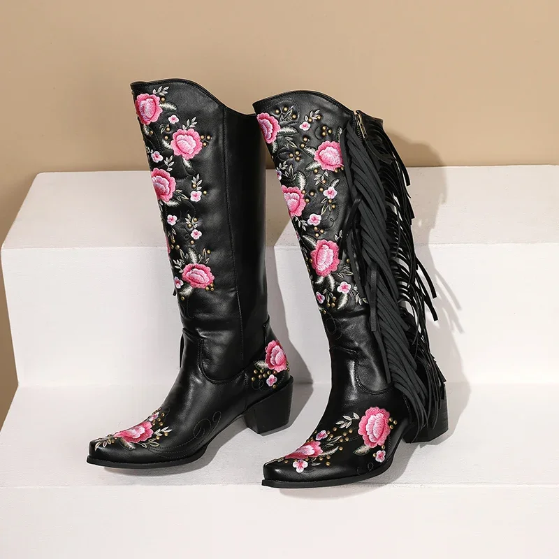 Fashion Embroidery Flower West - Ethnic Fashion In 评论和价格