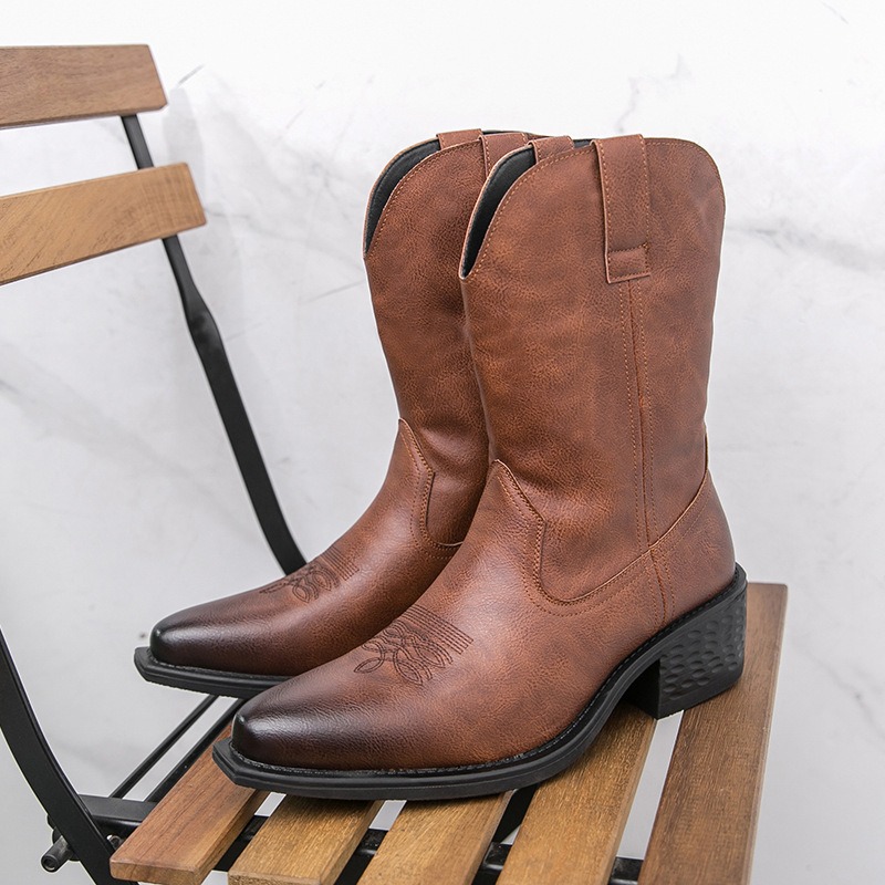 Men Boots Classic Embroidery W - Ethnic Fashion In 评论和价格