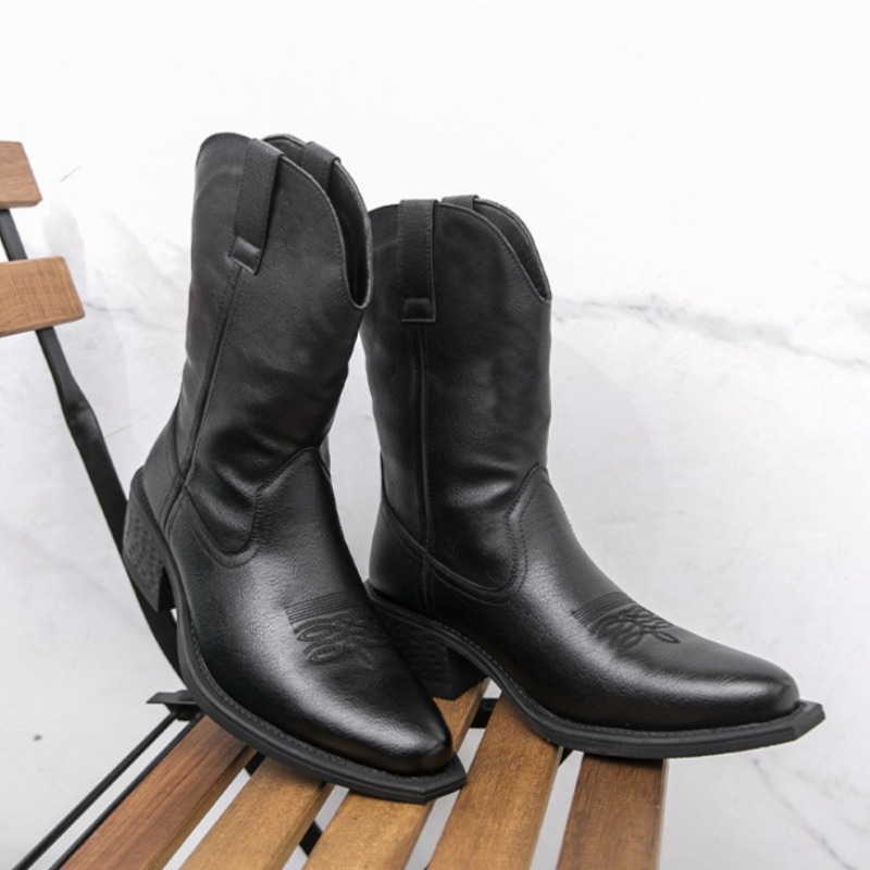 Men Boots Classic Embroidery W - Ethnic Fashion In 评论和价格