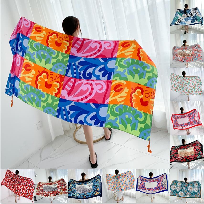 90x185cm Cotton Linen Print Su - Kaftan Women Boho 评论和价格