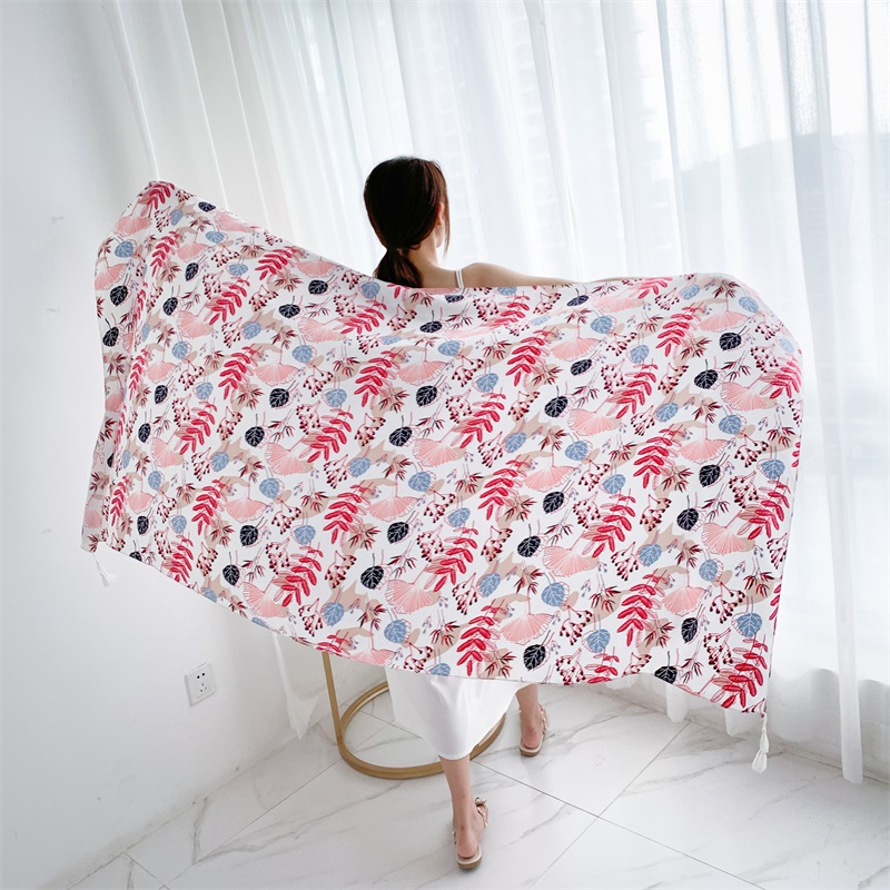 90x185cm Cotton Linen Print Su - Kaftan Women Boho 评论和价格