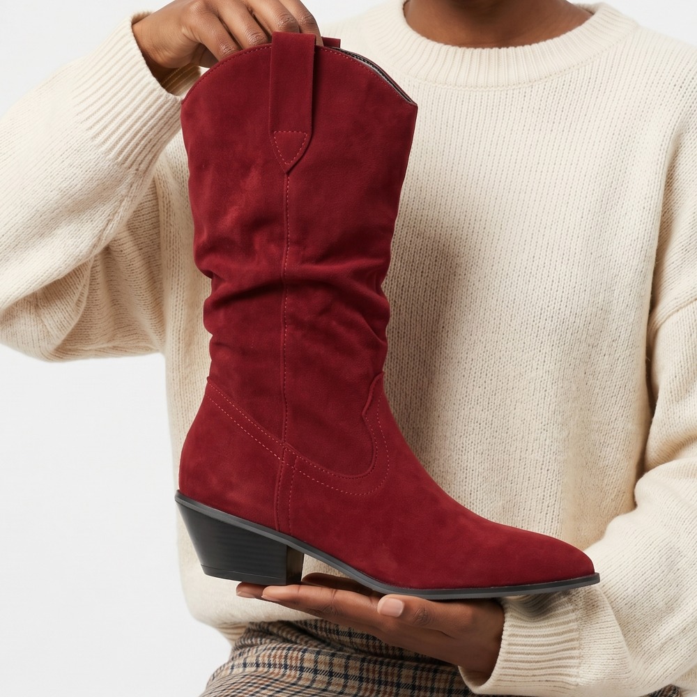 Fall Winter Velvet Short Boots - Ethnic Fashion In 评论和价格