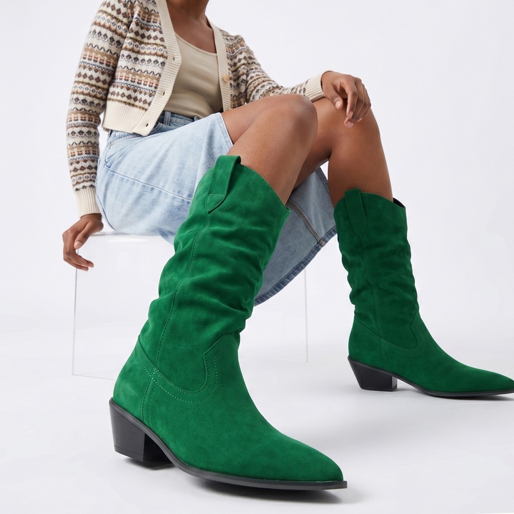 Fall Winter Velvet Short Boots - Ethnic Fashion In 评论和价格