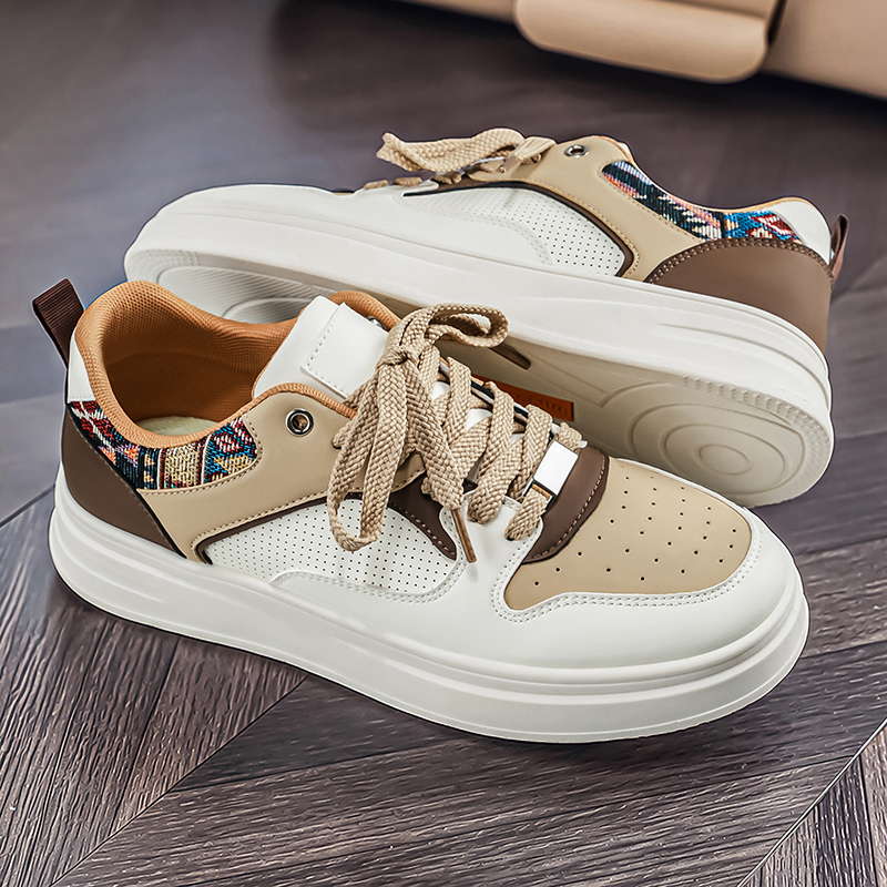 Men's White Platform Skate Sho - Ethnic Fashion Walk 评论和价格